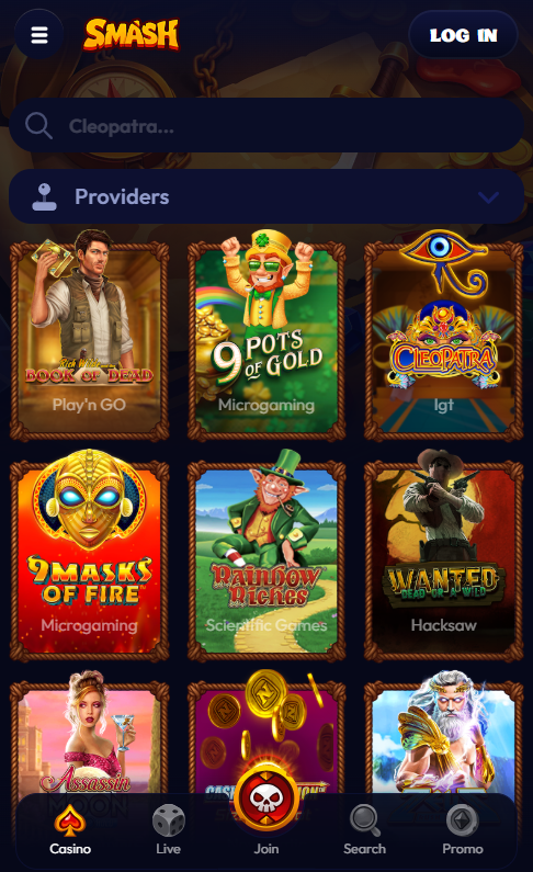 Smash Casino mobile