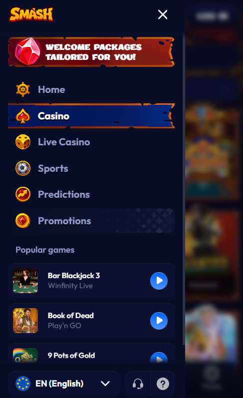 Smash Casino mobile